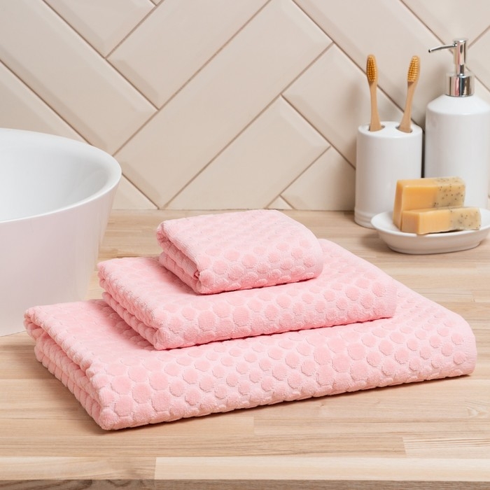 Полотенце махровое Love Life &laquo;Комфорт&raquo; 70х140 см, розовый, 100% хл, 500 гр/м2