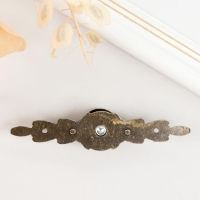 Ручка декоративная металл "Листва" (набор 2 шт) 8,5х1,7х0,7 см Ручка декоративная металл "Листва" (набор 2 шт) 8,5х1,7х0,7 см