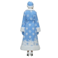 Карнавальный костюм &laquo;Снегурочка со звёздами&raquo;, шубка, шапочка, рукавички, р. 52