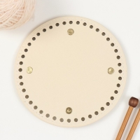 Основа для вязаных изделий кожзам "Круглая" d=15 см Основа для вязаных изделий кожзам "Круглая" d=15 см