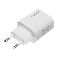 Сетевое зарядное устройство Maimi C107, USB, 3 А, Type-C, 3 А, 20 Вт, PD, белое Сетевое зарядное устройство Maimi C107, USB, 3 А, Type-C, 3 А, 20 Вт, PD, белое