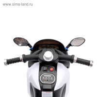 Электромобиль &laquo;Супербайк&raquo;, USB, световые эффекты, цвет синий