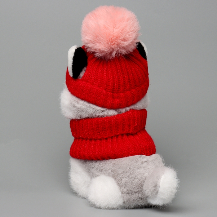 Мягкая игрушка «Хаски в шапочке», 20 см Мягкая игрушка «Хаски в шапочке», 20 см