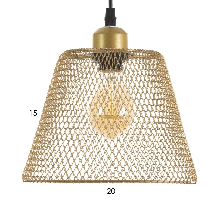 Светильник BayerLux Светильник BayerLux "Фиш" Е27 40Вт золото 20х20х16-116см