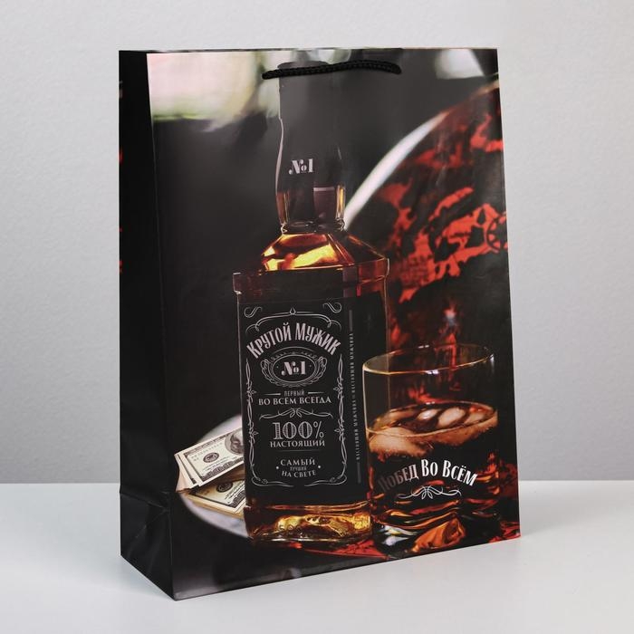 Пакет подарочный ламинированный, упаковка, «Крутой мужик», L 28 х 38 х 9 см Пакет подарочный ламинированный, упаковка, «Крутой мужик», L 28 х 38 х 9 см