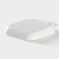 Блюдо из жаропрочной керамики для подачи Magistro &laquo;Сковорода-гриль&raquo;, 23&times;16&times;3 см, цвет белый