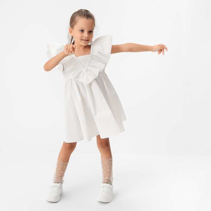 Платье детское KAFTAN &laquo;Бабочка&raquo;, р. 38 (146-152), белый