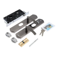 Комплект замка для китайской двери R2R, с ц/м, с ручками, правый Комплект замка для китайской двери R2R, с ц/м, с ручками, правый