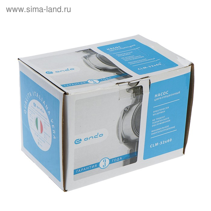 Насос циркуляционный ONDO CLM, 32/6, 90 Вт, напор 6 м, 50 л/мин Насос циркуляционный ONDO CLM, 32/6, 90 Вт, напор 6 м, 50 л/мин