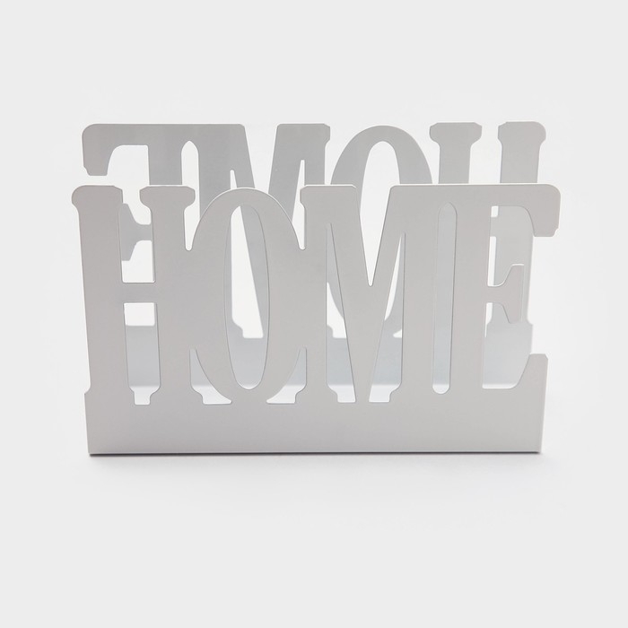 Салфетница Доляна Home,15×4×10 см, цвет белый Салфетница Доляна Home,15×4×10 см, цвет белый