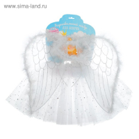 Карнавальный набор &laquo;Ангел&raquo;, 3 предмета: крылья, юбка, ободок