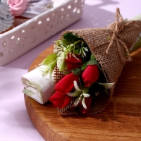 Набор для украшения: топпер &laquo;С днём рождения&raquo; 1 шт, кольцо для салфеток 1 шт, МИКС