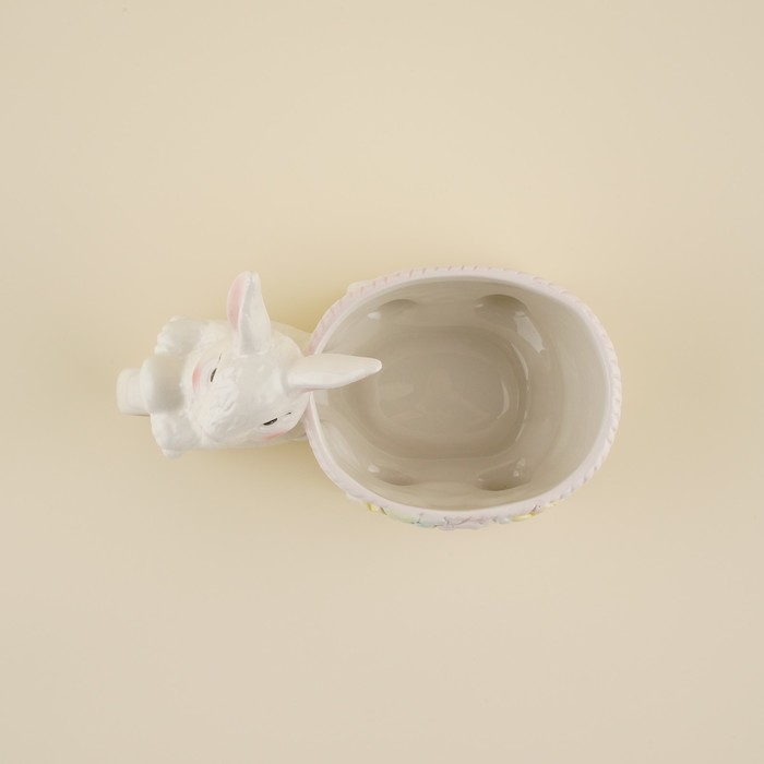 Конфетница керамическая SL Home «Лесные кролики», 21,5×10,5×15,5 см, цвет белый Конфетница керамическая SL Home «Лесные кролики», 21,5×10,5×15,5 см, цвет белый