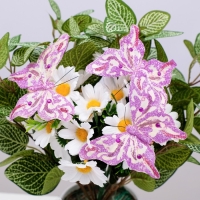 Декор на прищепке "Бабочка", сиреневый, 12 см Декор на прищепке "Бабочка", сиреневый, 12 см