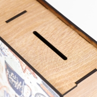 Копилка-книга "На мечту. синий" 14х14 см