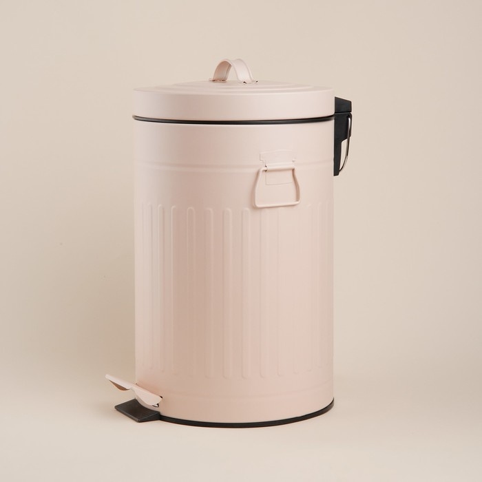 Ведро для мусора SL Home, 12 л, 27&times;32&times;43 см, цвет бежевый