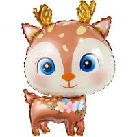 Шар фольгированный 29" &laquo;Оленёнок&raquo;, фигура, коричневый