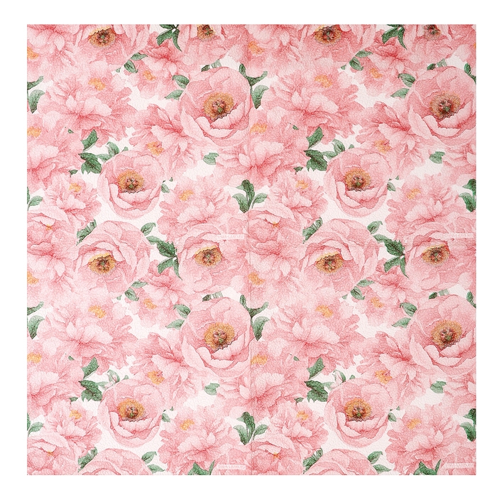 Салфетки бумажные двухслойные Салфетки бумажные двухслойные "Пионы", 33х33 см, набор 20 шт.