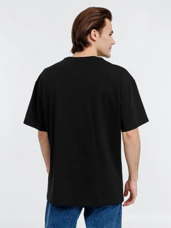 Футболка оверсайз унисекс Big Haul, черная, размер S