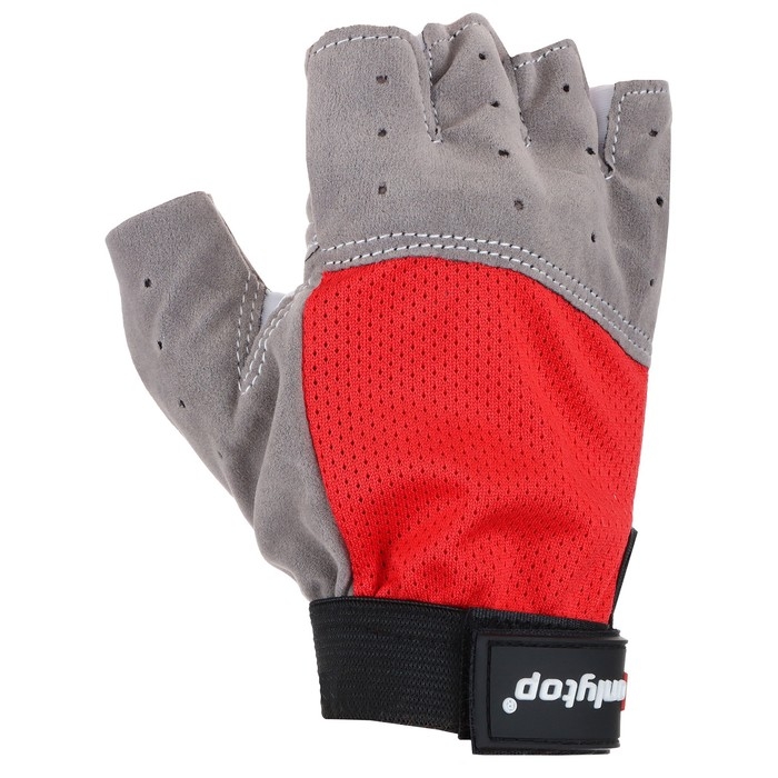Перчатки спортивные ONLYTOP, р. M, цвет красный