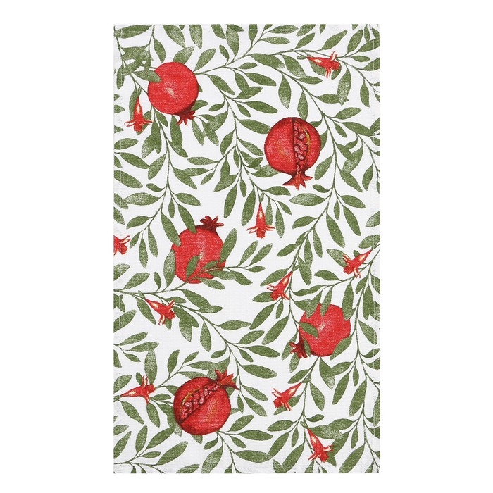 Набор полотенец Доляна "Луговые цветы" 28х46 см - 4 шт, 100% хлопок, вафля 160 г/м2