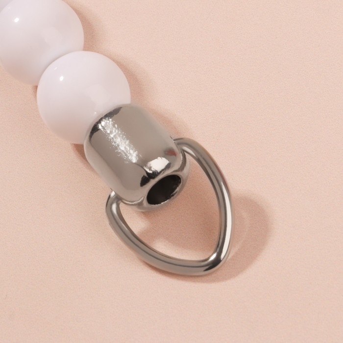 Ручка для сумки, 34 &times; 1,5 см, цвет белый