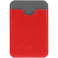 Чехол для карты на телефон Devon, красный с серым