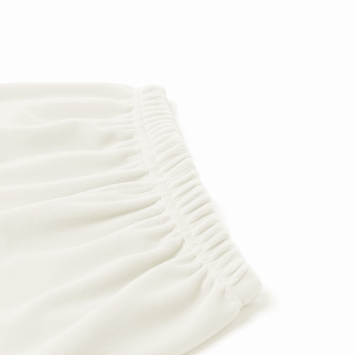 Костюм (шорты и футболка) Крошка Я Plushy, р. 74-80 см, молочный