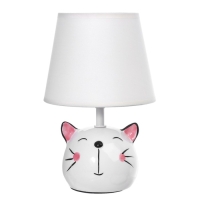 Настольная лампа "Котенок" Е14 40Вт белый 17х17х27 см RISALUX Настольная лампа "Котенок" Е14 40Вт белый 17х17х27 см RISALUX