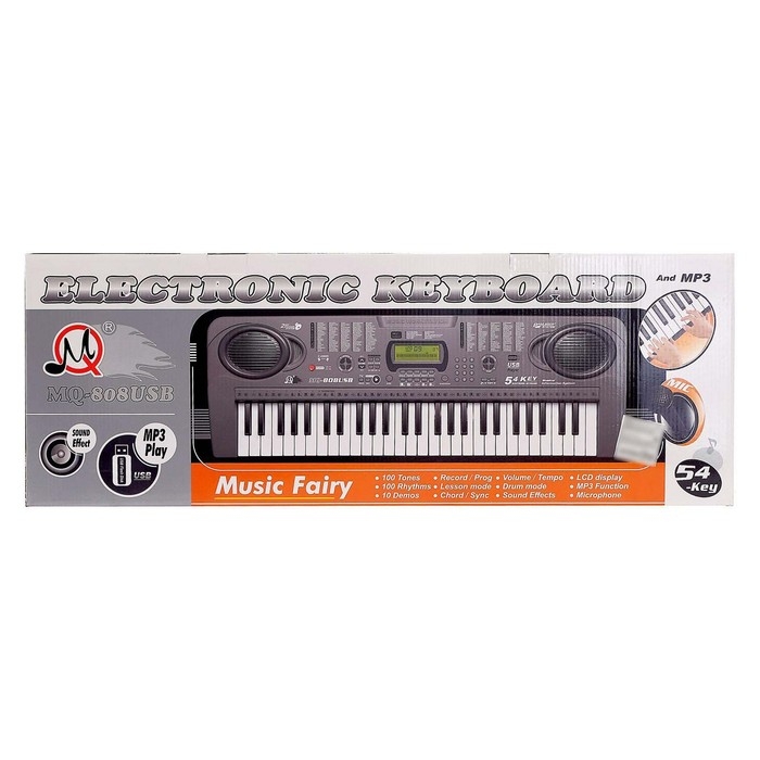 Синтезатор &laquo;Нотка&raquo;, 54 клавиши, работает от батареек и от сети, адаптер в комплект не входит