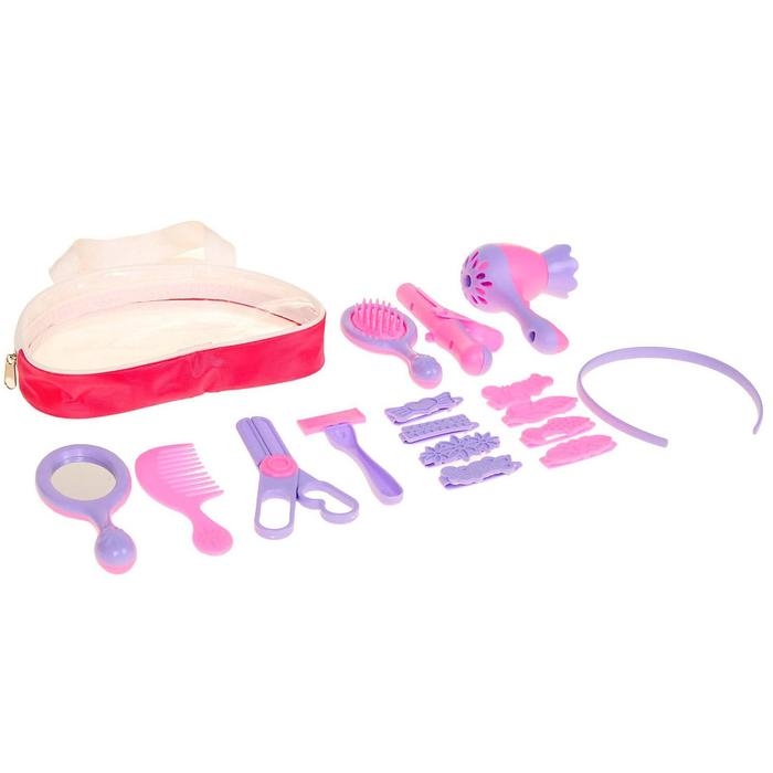 Игровой набор &laquo;Парикмахер&raquo; в сумке из ПВХ, 16 предметов