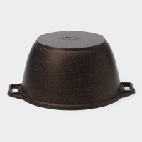 Набор кухонной посуды № 8 «Мраморная», крышка, антипригарное покрытие, цвет кофейный мрамор Набор кухонной посуды № 8 «Мраморная», крышка, антипригарное покрытие, цвет кофейный мрамор