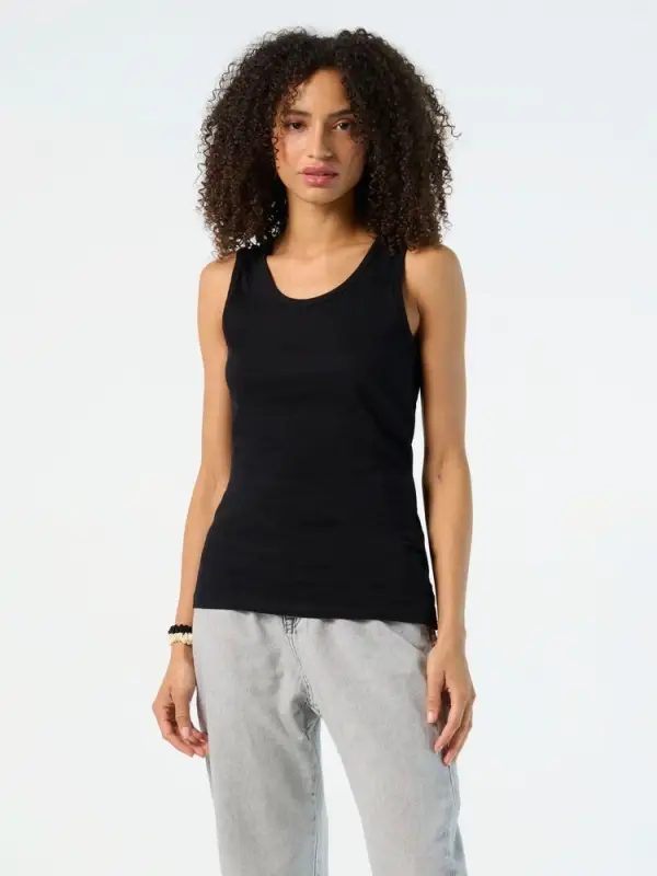 Майка женская Jane 150, черная, размер S Майка женская Jane 150, черная, размер S