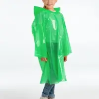 Дождевик-плащ детский BrightWay Kids, зеленый