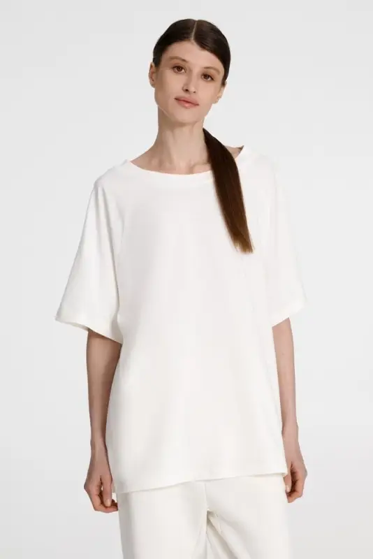 Футболка унисекс T2, молочно-белая, размер XS/S