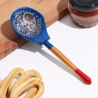 Ложка полубаская с росписью, золото 19&times;6 см, микс