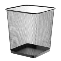 Корзина для бумаг 20л Berlingo "Steel&Style", сетчатая, металл, квадр основ, черная 287211 Корзина для бумаг 20л Berlingo "Steel&Style", сетчатая, металл, квадр основ, черная 287211