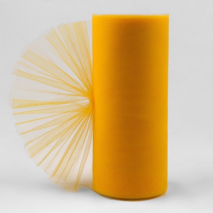 Фатин, 15 см, 11 ± 1 г/кв.м, 23 ± 1 м, цвет тёмно-жёлтый №16 Фатин, 15 см, 11 ± 1 г/кв.м, 23 ± 1 м, цвет тёмно-жёлтый №16