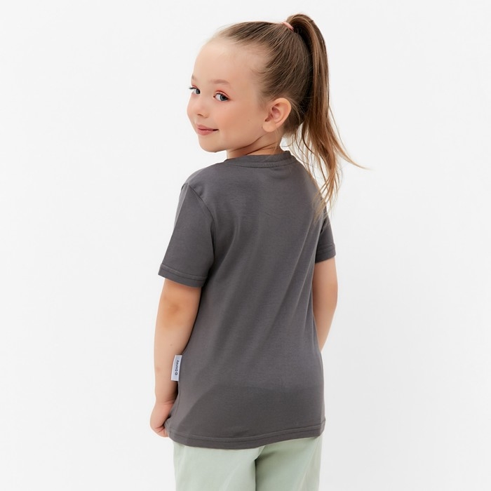 Футболка детская "Choose love" Минни Маус, рост 86-92, серый