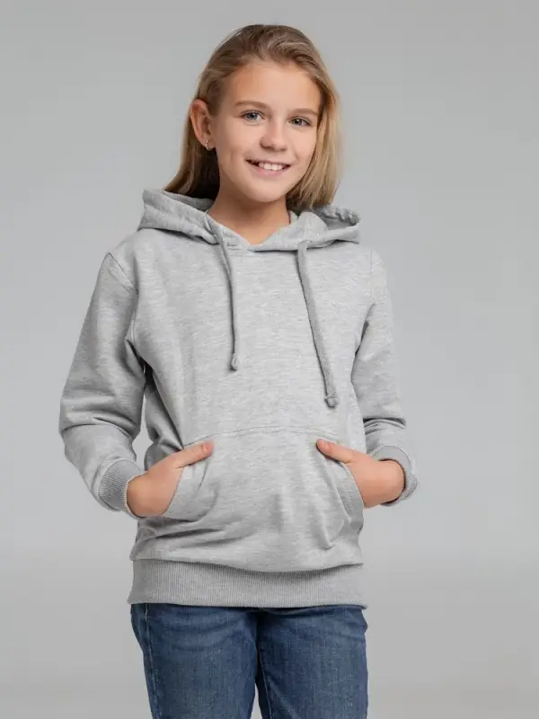 Толстовка с капюшоном детская Kirenga Kids серый меланж, 12 лет Толстовка с капюшоном детская Kirenga Kids серый меланж, 12 лет