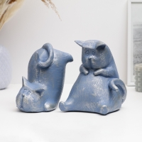 Держатель-подставка для книг "Два кота" набор 2шт, 15см Держатель-подставка для книг "Два кота" набор 2шт, 15см