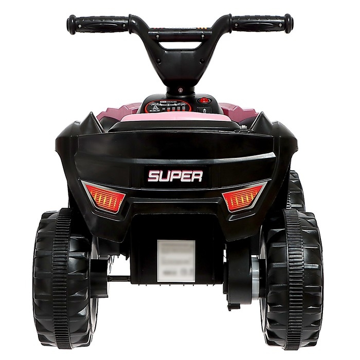 Электромобиль &laquo;Квадроцикл&raquo;, свет, AUX, розовый