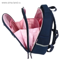 Рюкзак каркасный 36 х 28 х 17 см, + пенал, Bruno Visconti "Ушастик"