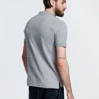 Рубашка поло мужская Adam, серый меланж, размер S