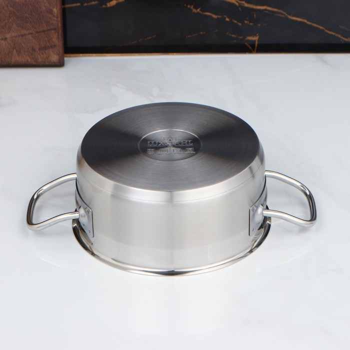 Кастрюля, 2 л, d=19 см, h=8 см, капсульное дно, индукция Кастрюля, 2 л, d=19 см, h=8 см, капсульное дно, индукция