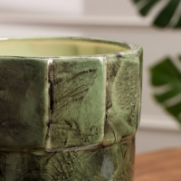 Набор горшков 3 шт. "Башня" зеленый 11 л/ 5 л/1,7 л