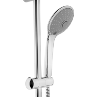 Набор для душа ZEIN H02, стойка с мыльницей и держателем, шланг 150 см, лейка 3 режима, хром Набор для душа ZEIN H02, стойка с мыльницей и держателем, шланг 150 см, лейка 3 режима, хром