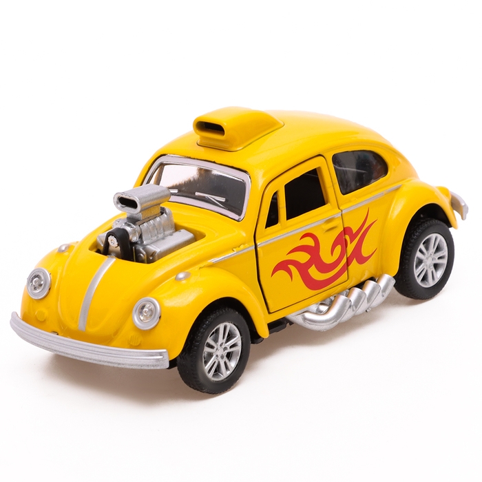 Машина металлическая, световые и звуковые эффекты, открываются двери, инерция, цвет МИКС Машина металлическая, световые и звуковые эффекты, открываются двери, инерция, цвет МИКС