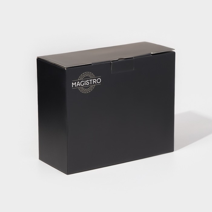 Набор стеклянных баночек для специй на подставке Magistro &laquo;Модерн&raquo;, 12 шт