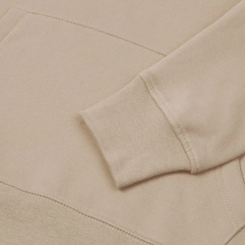 Толстовка с капюшоном унисекс Hoodie, бежевая, размер XS